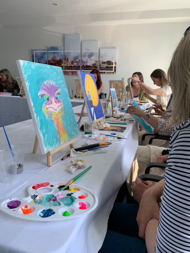 Paint N'Sip Workshop, Team Building Ireland Activity, Teambuildingireland (1)
